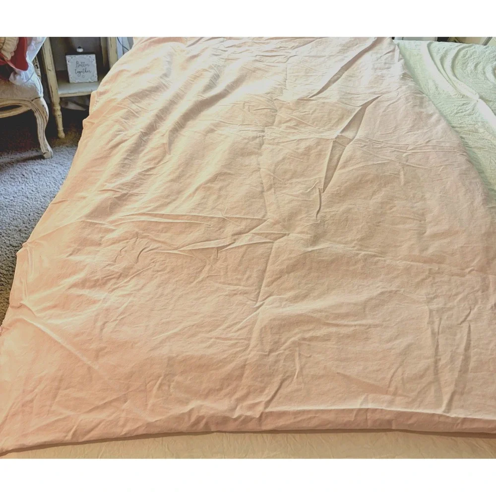 Simply Shabby Chic Twin‎ Duvet Cover Pink Cottagecore French Country Ruched
